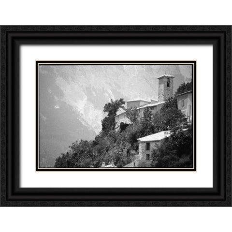 Provence Black Ornate Wood Framed Art Print with Double Matting by OMara, James