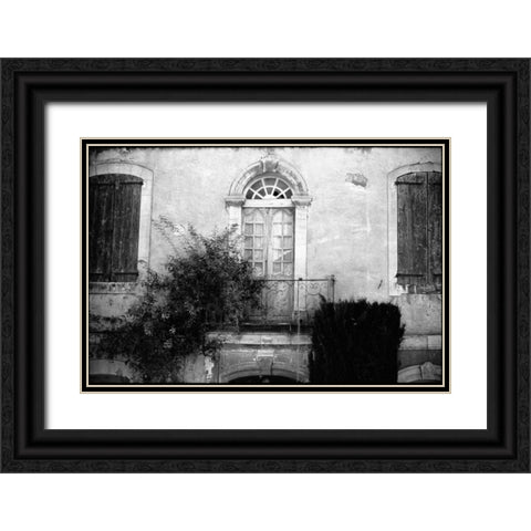 Provence Black Ornate Wood Framed Art Print with Double Matting by OMara, James