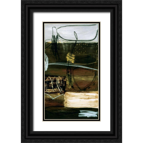 Void I Black Ornate Wood Framed Art Print with Double Matting by Owen, Wayde