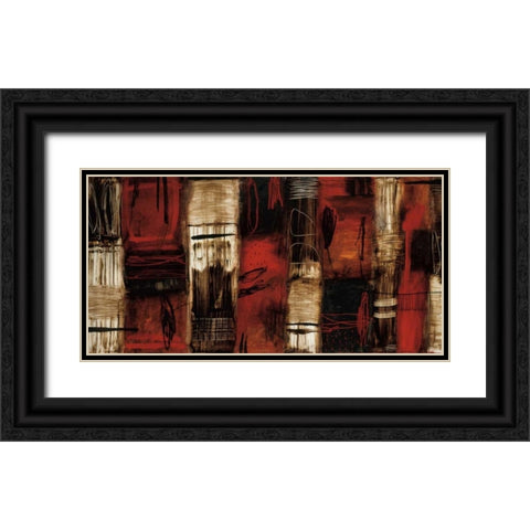 Remnants Black Ornate Wood Framed Art Print with Double Matting by Owen, Wayde