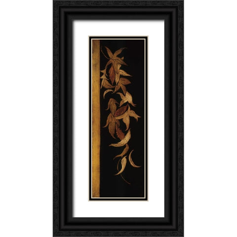 Black Shinwa II Black Ornate Wood Framed Art Print with Double Matting by Perlmutter, Jennifer