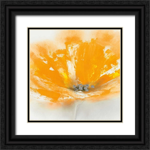 Wild Orange Sherbet II Black Ornate Wood Framed Art Print with Double Matting by Prior, J.P.