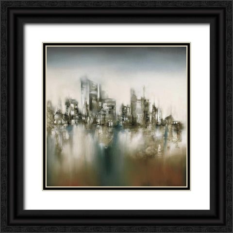 Urban Haze Black Ornate Wood Framed Art Print with Double Matting by Prior, J.P.