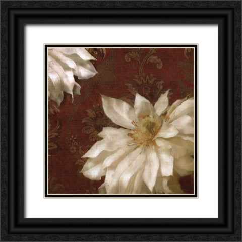 Royal Clematis II Black Ornate Wood Framed Art Print with Double Matting by Pahl, Janel