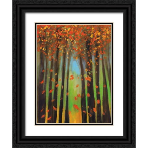 Colors of Fall II Black Ornate Wood Framed Art Print with Double Matting by Pulliam, Mark