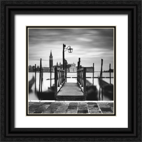 Venice Dream II Black Ornate Wood Framed Art Print with Double Matting by Papiorek, Nina