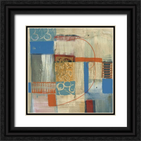 Blue Radiance I Black Ornate Wood Framed Art Print with Double Matting by Bernsen, Leslie