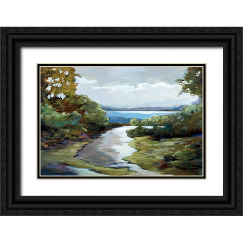 Evenings Promise Black Ornate Wood Framed Art Print with Double Matting by Buckley, Mary Parker