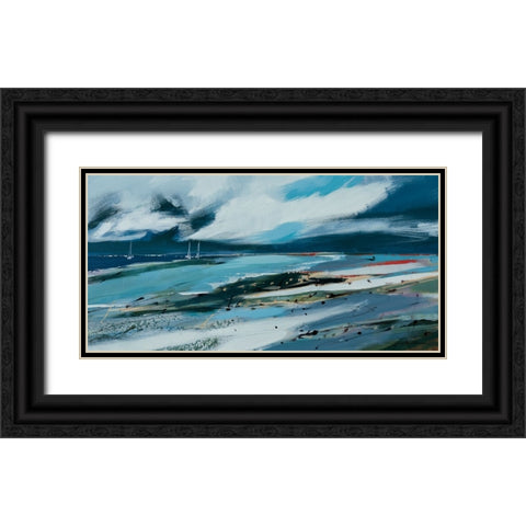 Safe Harbour Black Ornate Wood Framed Art Print with Double Matting by Fitzsimmons, A.