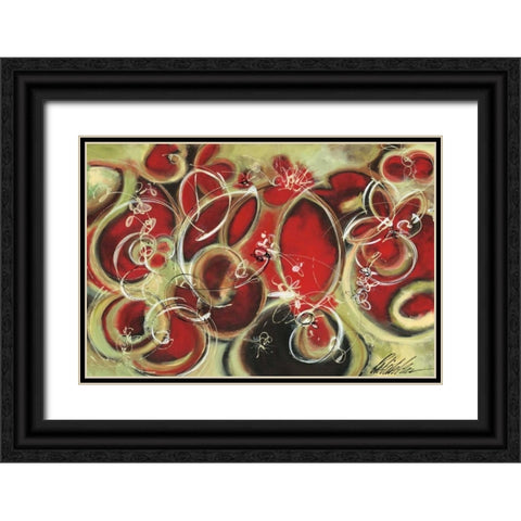Dawnn Black Ornate Wood Framed Art Print with Double Matting by Pryor, Patrick