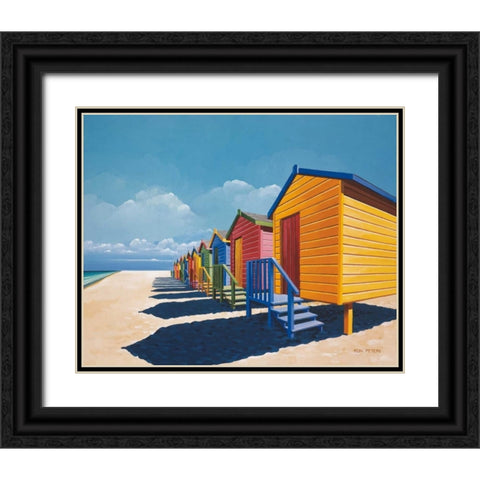 Before the Crowd Black Ornate Wood Framed Art Print with Double Matting by Peters, Ron