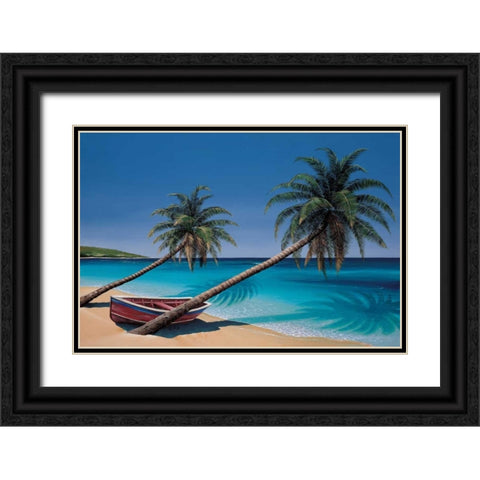 Days End Black Ornate Wood Framed Art Print with Double Matting by Peters, Ron