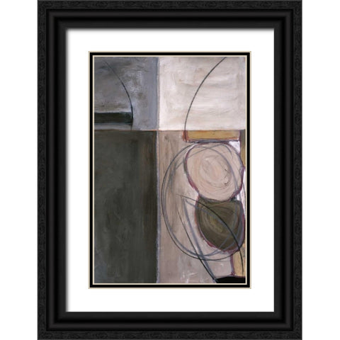 Circular Motion I Black Ornate Wood Framed Art Print with Double Matting by Perkins, Sharon
