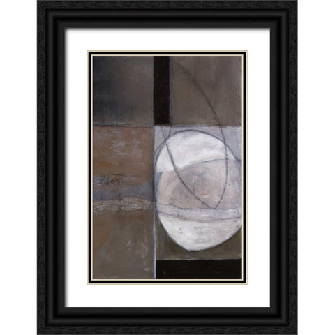 Circular Motion II Black Ornate Wood Framed Art Print with Double Matting by Perkins, Sharon