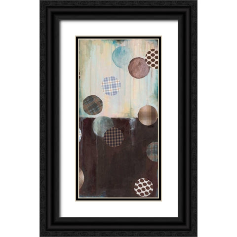 Graysons Patches II Black Ornate Wood Framed Art Print with Double Matting by Pasion, Wani