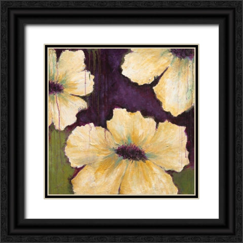 Blooms I Black Ornate Wood Framed Art Print with Double Matting by Pasion, Wani