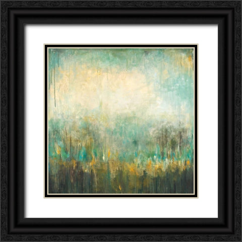 Jardin Vert Black Ornate Wood Framed Art Print with Double Matting by Pasion, Wani