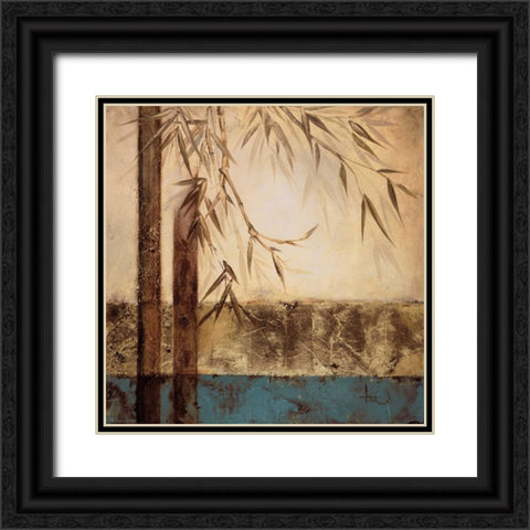 Bamboo Royale I Black Ornate Wood Framed Art Print with Double Matting by Quintero, Tita