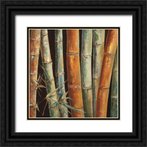 Caribbean Bamboo I Black Ornate Wood Framed Art Print with Double Matting by Quintero, Tita