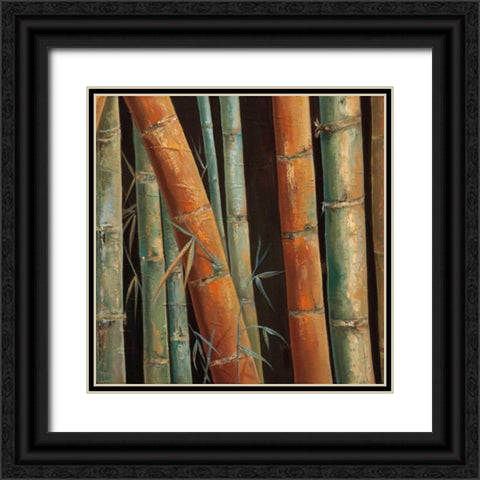Caribbean Bamboo II Black Ornate Wood Framed Art Print with Double Matting by Quintero, Tita