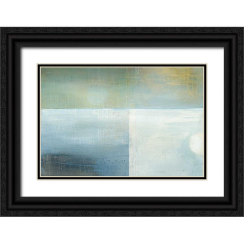 Parceled Reflections Black Ornate Wood Framed Art Print with Double Matting by Ross, Heather