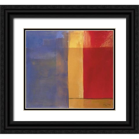 Water Reflections Black Ornate Wood Framed Art Print with Double Matting by Ribas, Jaume