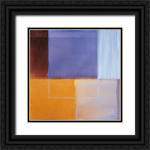 Silence Black Ornate Wood Framed Art Print with Double Matting by Ribas, Jaume