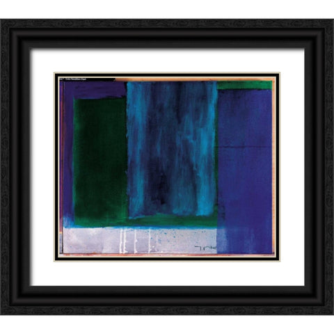 Hours of the Day II Black Ornate Wood Framed Art Print with Double Matting by Ribas, Jaume