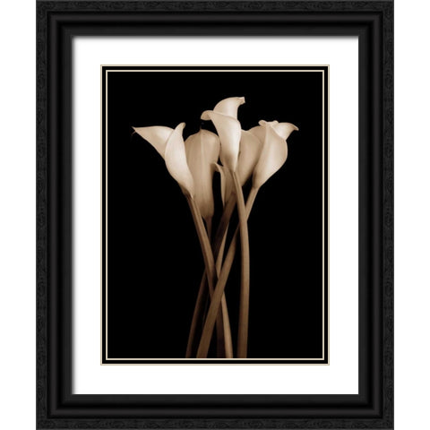The Gathering Black Ornate Wood Framed Art Print with Double Matting by Rehner, John