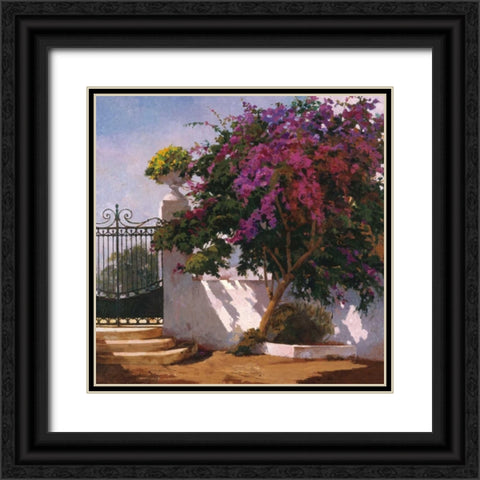 Menorca Home Black Ornate Wood Framed Art Print with Double Matting by Romeu, Poch