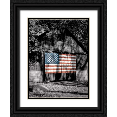 Made in the USA Black Ornate Wood Framed Art Print with Double Matting by Roffman, Richard