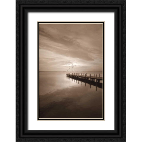 Come With Me Black Ornate Wood Framed Art Print with Double Matting by Szilagyi, Ily