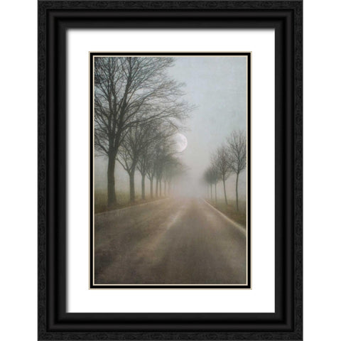 A Quiet Place Black Ornate Wood Framed Art Print with Double Matting by Szilagyi, Ily