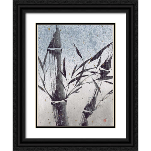 Cool Bamboo I Black Ornate Wood Framed Art Print with Double Matting by Sugita, Katsumi