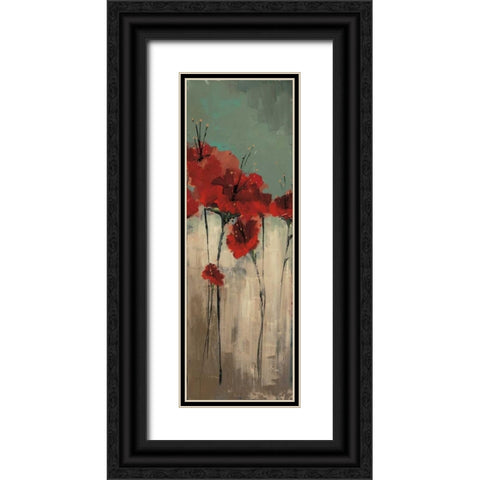 From Scarletts Garden II Black Ornate Wood Framed Art Print with Double Matting by Solis, Luis