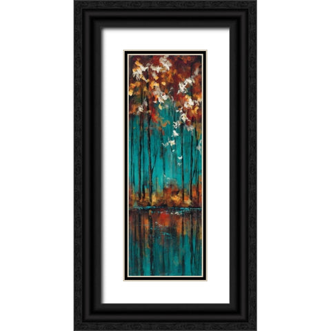 The Mirror II Black Ornate Wood Framed Art Print with Double Matting by Solis, Luis
