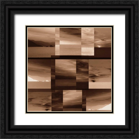 Tranquil Horizons Black Ornate Wood Framed Art Print with Double Matting by Sheret, Rene