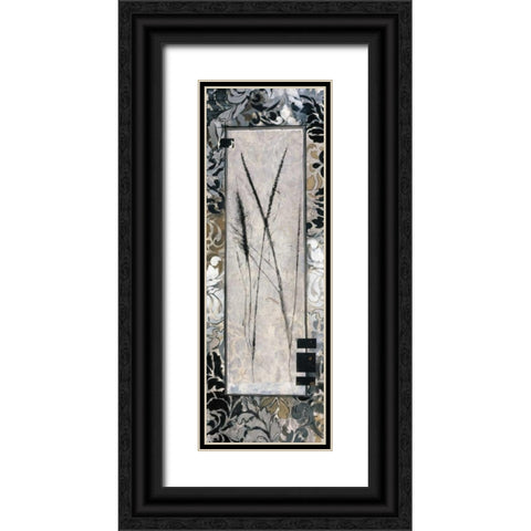 Damask II Black Ornate Wood Framed Art Print with Double Matting by Tunick, Connie