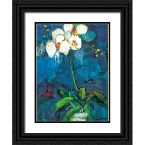 Phalaenopsis I Black Ornate Wood Framed Art Print with Double Matting by Tunick, Connie