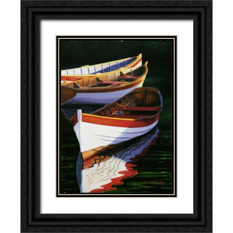 Reflection Black Ornate Wood Framed Art Print with Double Matting by Tornatzky, Luke J.