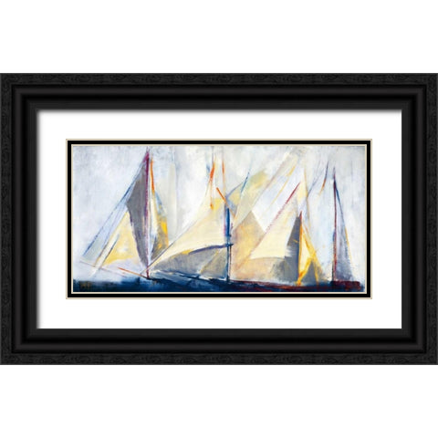 Light Breeze Black Ornate Wood Framed Art Print with Double Matting by Torres, Maria Antonia