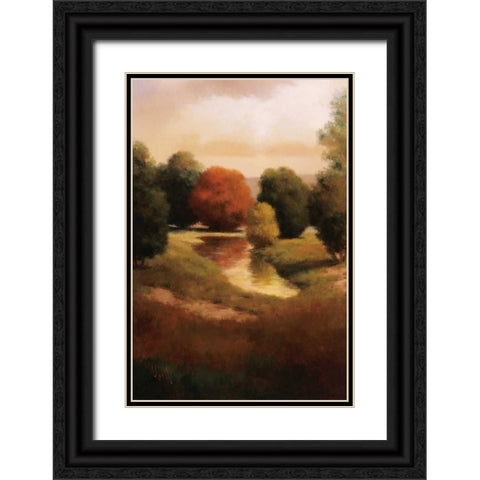 Summers Passage II Black Ornate Wood Framed Art Print with Double Matting by Udell