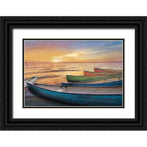 Rainbow Armada Black Ornate Wood Framed Art Print with Double Matting by Celebrate Life Gallery