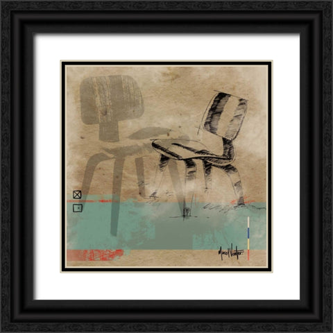 George Black Ornate Wood Framed Art Print with Double Matting by Venter, Marcel