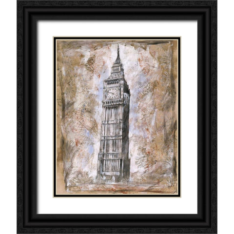 Big Ben Black Ornate Wood Framed Art Print with Double Matting by Wiley, Marta G.