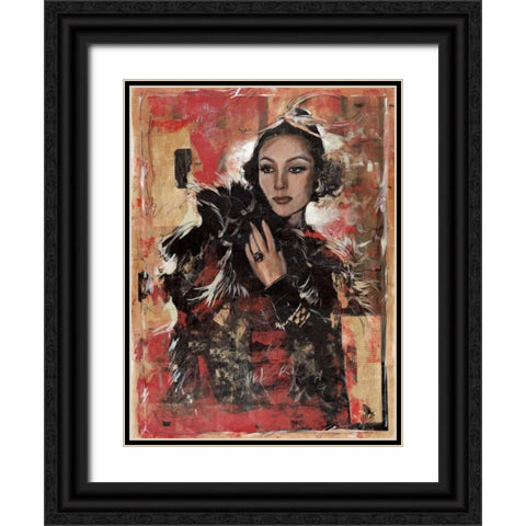 Vintage Goddess I Black Ornate Wood Framed Art Print with Double Matting by Wiley, Marta G.