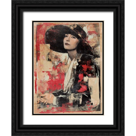 Vintage Goddess II Black Ornate Wood Framed Art Print with Double Matting by Wiley, Marta G.
