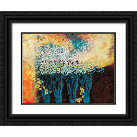My Grandmothers Orchard Black Ornate Wood Framed Art Print with Double Matting by Willson, Valerie