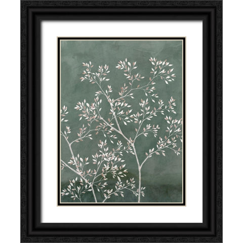 Delicate Tree II  Black Ornate Wood Framed Art Print with Double Matting by Aria K