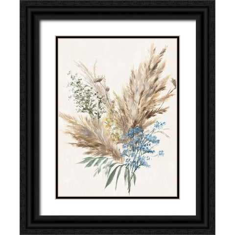 Rustic Bouquet I Black Ornate Wood Framed Art Print with Double Matting by Aria K